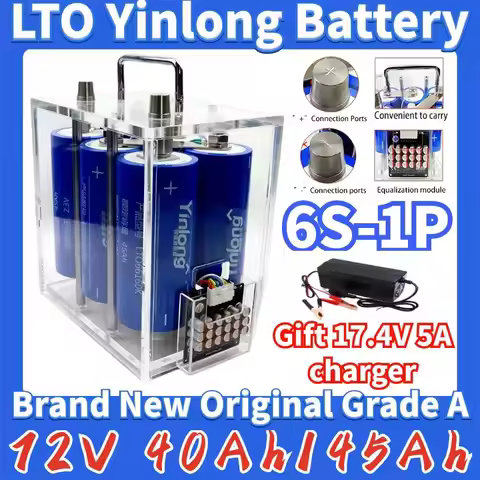 LiTiO2 12V 40ah 45ah lithium titanate battery pack 10C discharge high-power built-in BMS car audio r