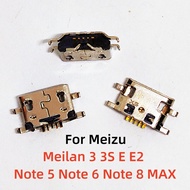10-50PCS For Meizu Meilan 3 3S E E2 Note 5 Note 6 Note 8 MAX Micro Usb 5pin Charging Connector Plug 