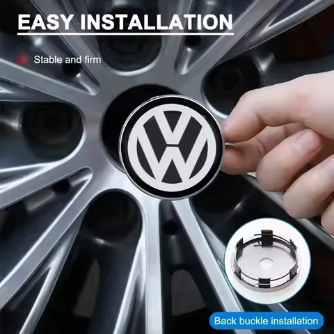 4PCS 60mm repack Wheel Center Cap Logo Hub Cover Badge Emblem For Volkswagen Polo Passat B5 B6 B7 T4