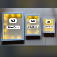 3d scrapbook photo frame glass frame 30x40 and 20x30