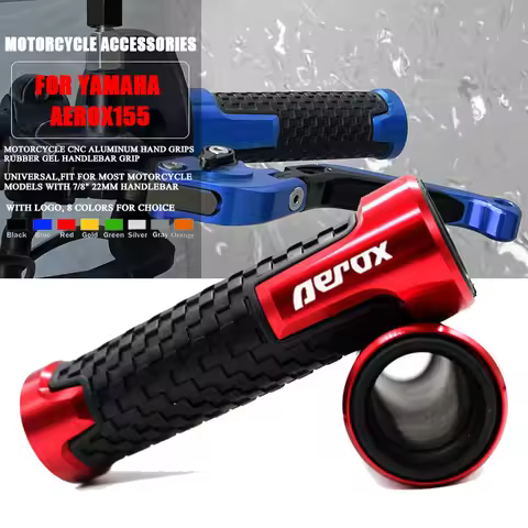 Logo Aerox For Aerox155 Aerox 155 2017 2018 Motorcycle Accessories 7/8'' 22MM CNC Handlebar Grips Ha