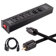 สายไฟฟ้าระดับไฮเอนด์ Line King Power Purifier HiFi Speaker Power Filter Specialized 220V Outlet Alum