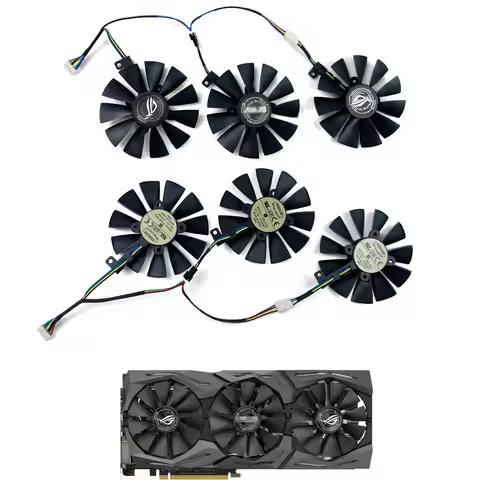NEW Cooling Fan 87MM 6PIN T129215SU For ASUS Strix GTX 1060 1070 1080 1070Ti 1080Ti RX480 RX 580 GTX