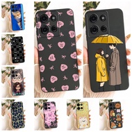For Motorola Moto G75 5G Case Cover Silicone Fashion Cute Cat Funny Pattern Casing For Moto G75 5G M