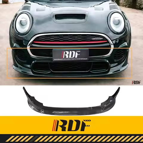 Suitable for MINI F55 F56 JCW Modified Carbon fiber Aerodynamic kit 3D Design Front Lip Front Bumper