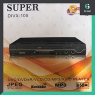 SUPER - DIVX-105 DVD播放機連卡拉OK功能 VCD CD USB 雙麥克風 CD 轉錄 USB 支援MP3 卡啦OK