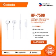 Mcdodo HP-7500 USB Type C Digital Earphones with Mic and Volume Control