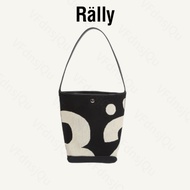 พร้อมส่ง️แท้ 100%Rally The Bag/Rally Movement กระเป๋า กระเป๋าทรง Bucket Bag ทอลายโลโก้ กระเป๋า rally