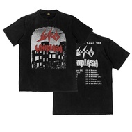 Sodom Whiplash Sodomania Tour 88 Thash Metal Thick T-Shirt Flexinc 16s Heavyweight T-Shirt