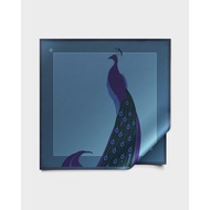 Twilight peacock silk foulard 43 inches