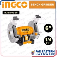 №INGCO Bench Grinder 6" 1/4HP BG61502-5P INPTCD