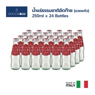 📌ส่งฟรี GOCCIABLU Sparkling Mineral Water 250 ml. Glass 24 bottle ก็อคเซียบลู น้ำแร่ธรรมชาติ 250 มล.