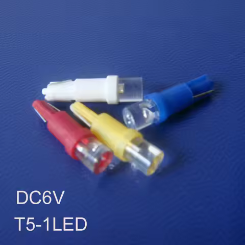 10-Piece High Quality 6.3V T5 LED Pilot Lights T5 DC 6V LED Indicator Lights LED Warning Light LED T