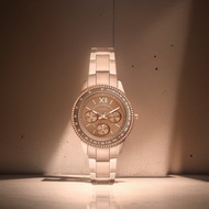 [Powermatic] Fossil ES5109 Stella Sport Multifunction Rose Gold Stainless Steel Women's Watch