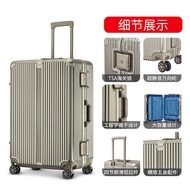Suitcase Luggage Spinner Aluminum Alloy Magnesium Alloy Aluminum20Inch Wholesale Women's Aluminum Fr