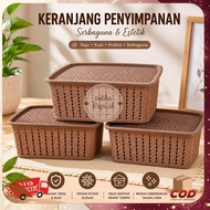 Multipurpose Basket Hachiko Caramel Multibox Plastic Storage Basket