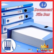 A4 Portable Document File Storage Box Light Business Document Box Data Sorting Storage Box Loose-lea