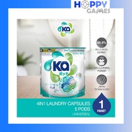 [TRIAL PACK 5s] Ka Laundry Capsules 4-in-1 KA Laundry Pods Detergent Refill Anti-bacterial Universal