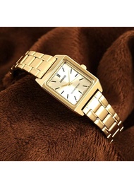 นาฬิกา CASIO รุ่น LTP-V007G-9E นาฬิกาสำหรับผู้หญิง สายสแตนเลส สีทอง หน้าปัดเหลี่ยม - มั่นใจ ของแท้ 100% รับประกันสินค้า 1 ปีเต็ม