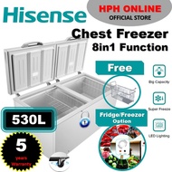 Hisense Chest Freezer (530L) 8-In-1 Temperature Option With Large Capacity Chest Freezer FC650D4BWB【HPH】