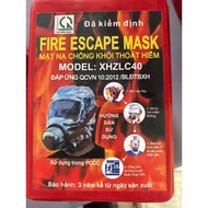 Gas mask, 40-minute escape smoke filter, 2-filter mask