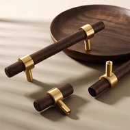 Solid Wood Handle Adjustable Hole Distance Door Handle Closet Door Drawer Modern Cabinet Wooden Hand