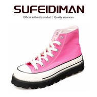 SUFEIDIMAN Stylish Statement Shoes Trendy Classics High-top canvas shoes, heightened canvas shoes, c