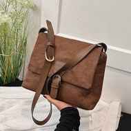 Retro Matte Texture Small Bag Female 0 Spring All-Match One-Shoulder Messenger Bag Work Commuter Bag