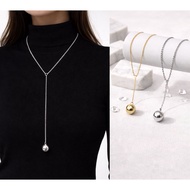 Zeline Y2K Larati Necklace Y Necklace Long Chain Adjustable Hijab Friendly Chain Necklace Retro Y2K 