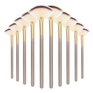 Fan Brushes for Facials, Ultra Slim Soft Facial Fan Applicator Brushes Professional Blending Makeup
