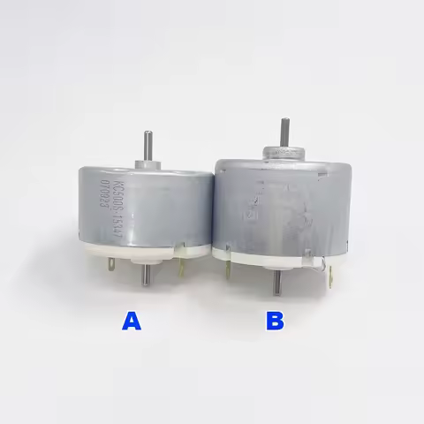 KC500S-15347/12560 JRK-520 Mini 32mm Carbon Brush Motor DC 6V 9V 12V 14.4V 2mm Dual Shaft Side wheel
