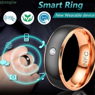 SHOOGMY NFC Smart Ring, Stainless Steel Wearable Connect Finger Digital Ring, Intelligent Magic Wear