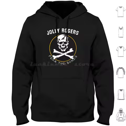 Jolly Rogers Hoodie Cotton Long Sleeve Jolly Rogers F 14 F14 Tomcat Naval Squadron Patch