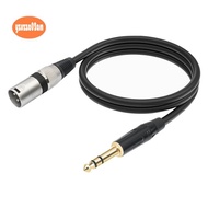 1/4 Inch to XLR Male Balanced Signal Interconnect Cable 6.35mm to XLR Patch Cable Microphone Balance