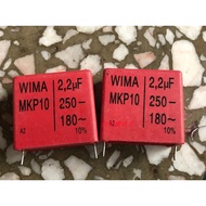 Disassembly Germany Weima Capacitor WIMA MKP10 250V 2.2 UF 250V225 2U2 Pitch 27.5mm