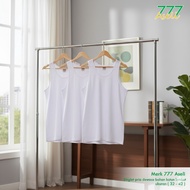 KATUN (6 Pcs) Men's Undershirt Singlet 777 no. 34-36-38-40-42 | Original White Men's Singlet 100% Co