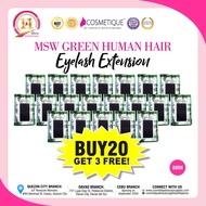 MSW EYELASH EXTENSION HUMAN HAIR 8MM