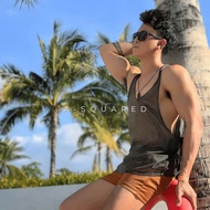Ultracool Mesh Net See Through Solid Color Tank Top For Men | Gym Workout Casual Sando Size S M L