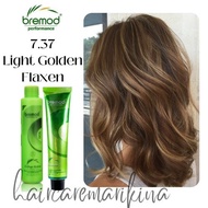 ♞,♘7.37 LIGHT GOLDEN FLAXEN Bremod Hair Color - With Oxidizer Set
