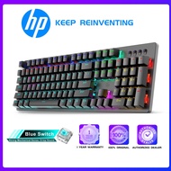 Hp GK100F mechanical keyboard full size blue switch outemu led color changing