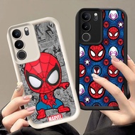 Q-23 Spiderman Black white Case for VIVO IQOO Z9 Y200 U5X T3 Y300 Y19S Pro Lite 5G
