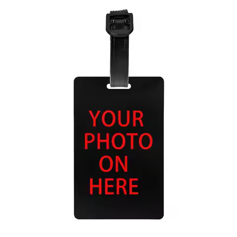 Family Pets Custom DIY Logo Luggage Tags for Suitcases Fashion Customized Photo Print Baggage Tags P