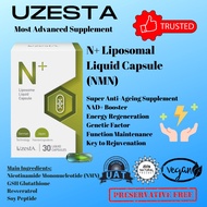 UzestA N+ Liposomal Liquid Capsule Supplement Nicotinamide Mononucleotide (NMN) Resveratrol Glutathi