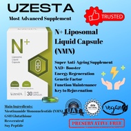 UzestA N+ Liposomal Liquid Capsule Supplement Nicotinamide Mononucleotide (NMN) Resveratrol Glutathione Soy Peptide