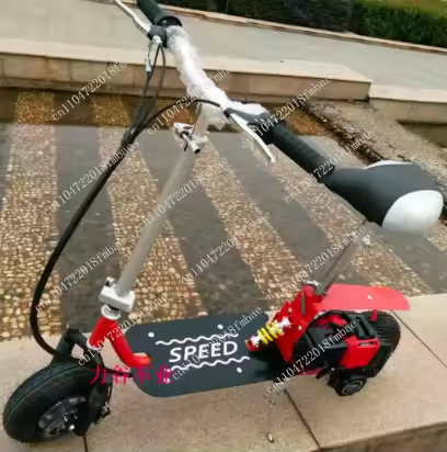 2-stroke Foldable Scooter, Two-stroke Pedal, Mini Scooter, Two-wheeled Scooter, Fuel-powered Vehicle
