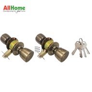 MARKEL ADK2-ME001/2AB Door Knob Entrance Cylindrical Lockset 2-Keys Antique Brass G2