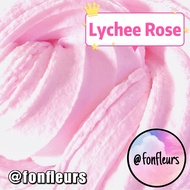 Fonfleurs Slimes 🇸🇬 Lychee Rose Baby Pink Butter Soft Clay Fruit Floral Kids Toys 4oz Children Gift Putty Dessert Cake