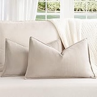 ZWJD Cushion Covers 30x50 Set Of 2 Chenille Cushion Cover Sofa Cushions Pillowcases With An Elegant 