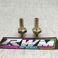 Nepel Oil Cooler Coller Satria Fu Adaptor Selang oil Cooler Coller Satria Fu Bahan Kuningan
