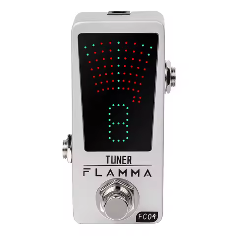 FLAMMA FC04 Guitar Tuner Pedal Chromatic Tuner Pedal Guitar Tuner Pedal Turning Pedal LED Display Tu